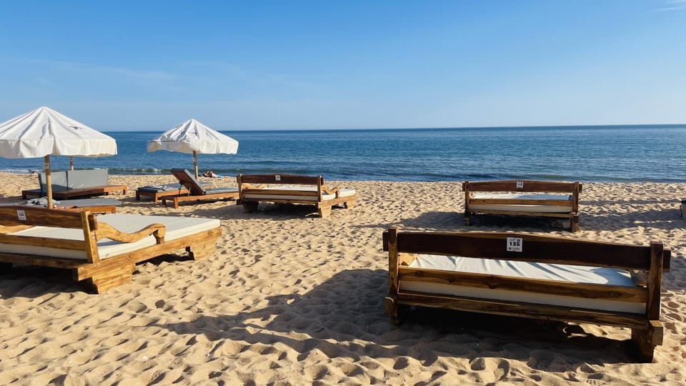 Nearby landmark, Beach, Sea view, sunbed
