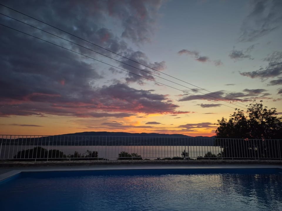 Swimming pool, Sunset