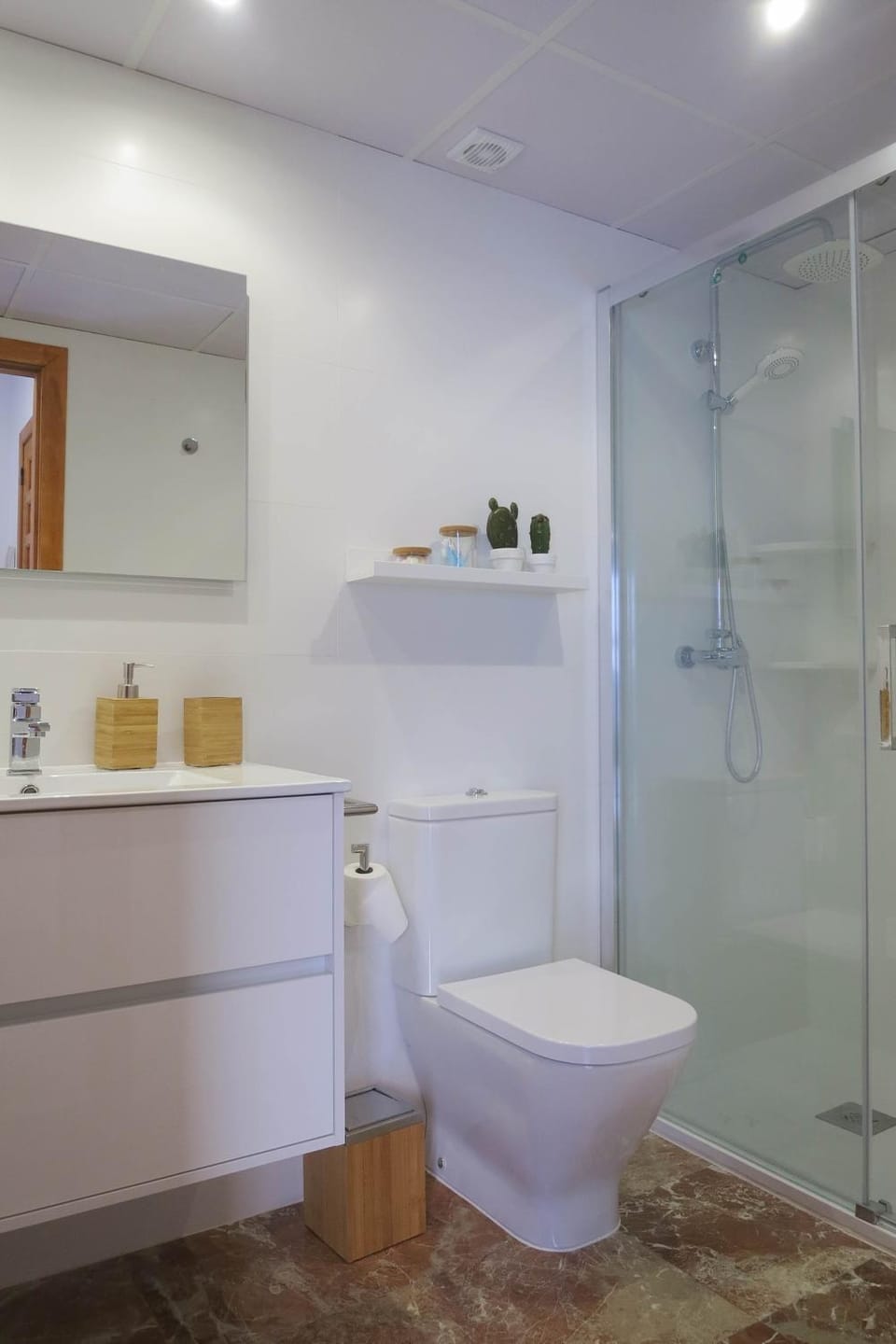 Bathroom, Living room