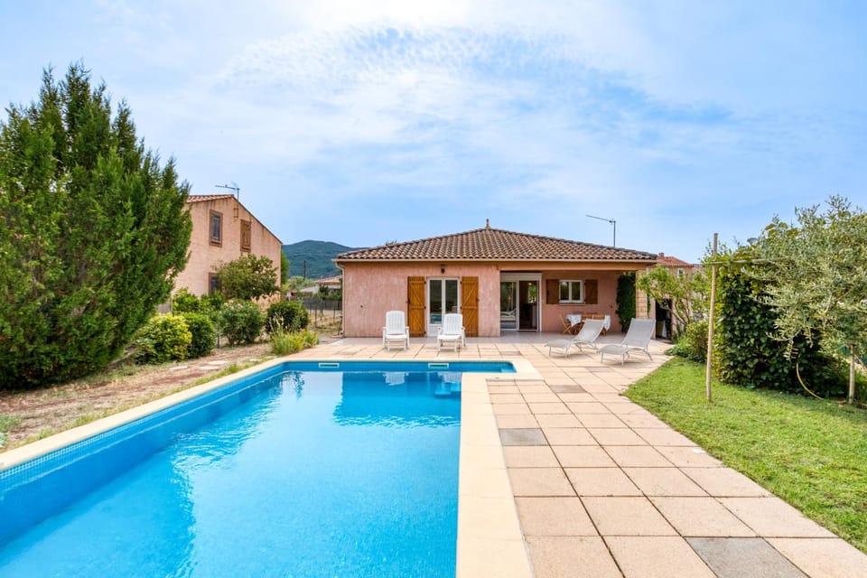 Property building, Living room, Swimming pool
