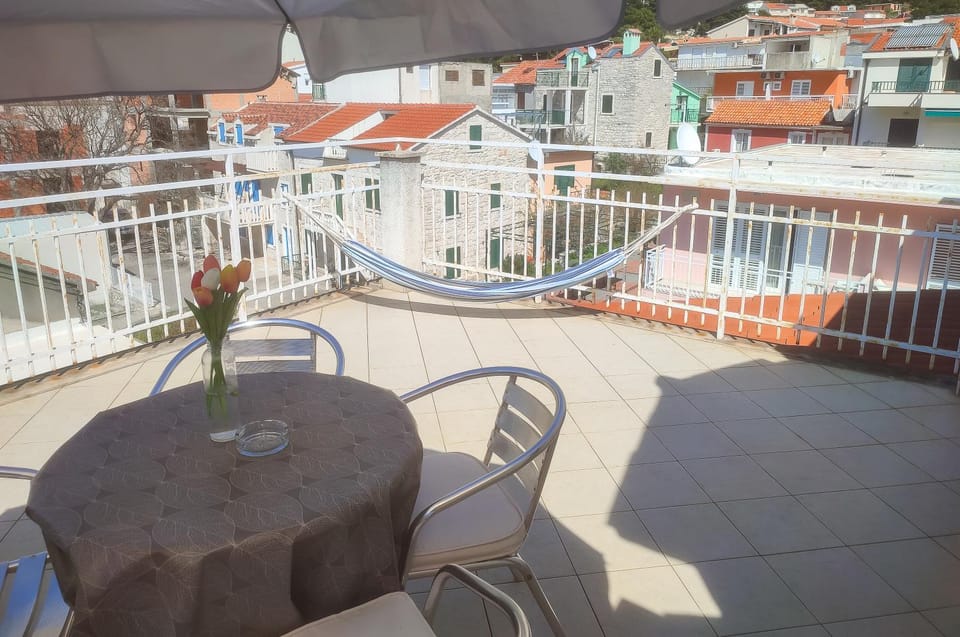 Property building, Patio, Day, View (from property/room), Balcony/Terrace