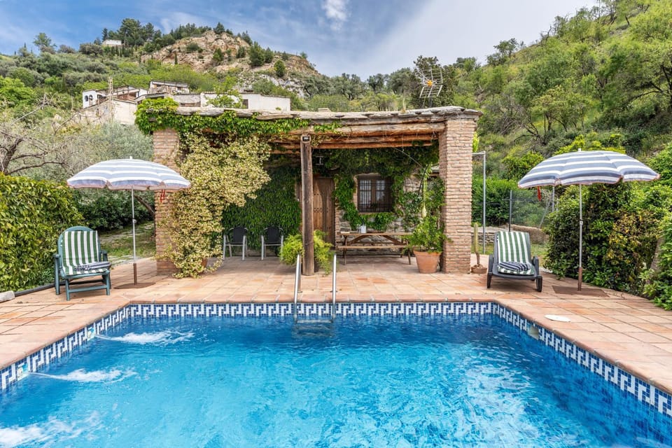 Property building, Living room, Swimming pool