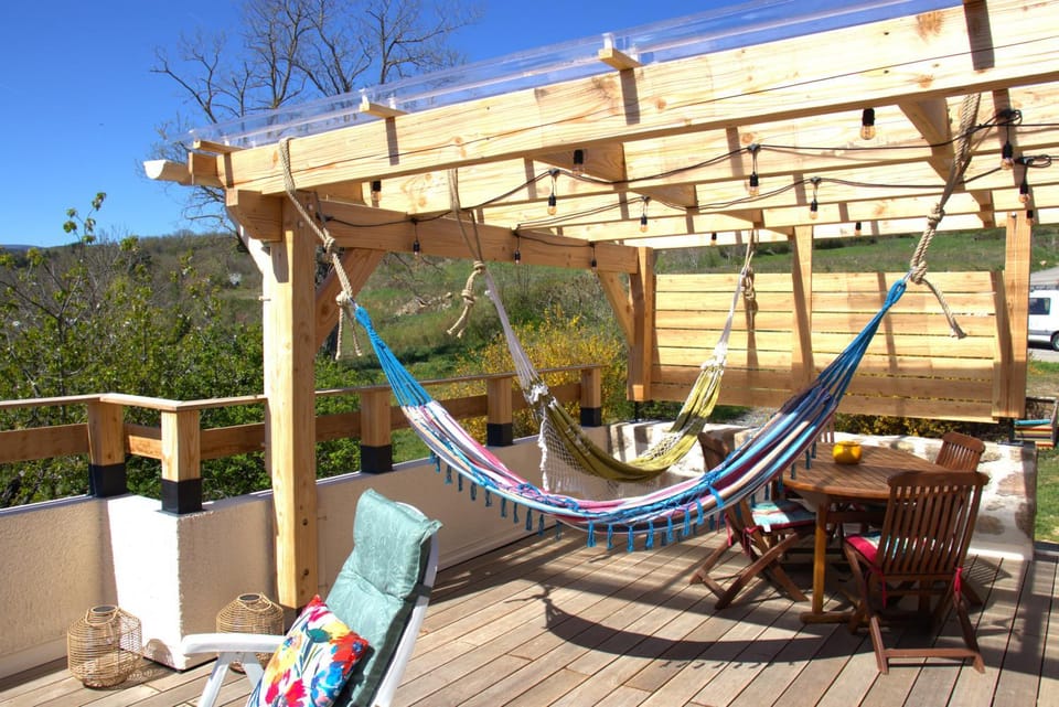 Natural landscape, Garden, View (from property/room), Balcony/Terrace, Garden view, sunbed