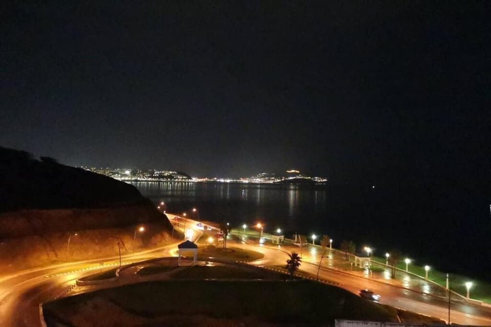 Night, Natural landscape, Sea view