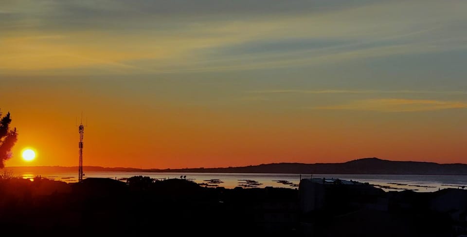 Natural landscape, Sea view, Sunset