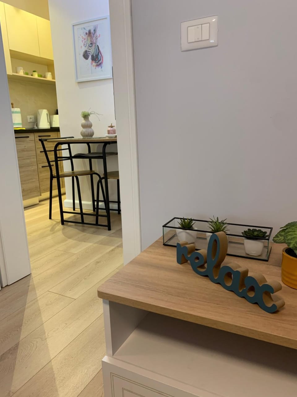 Kitchen or kitchenette, Living room, Dining area