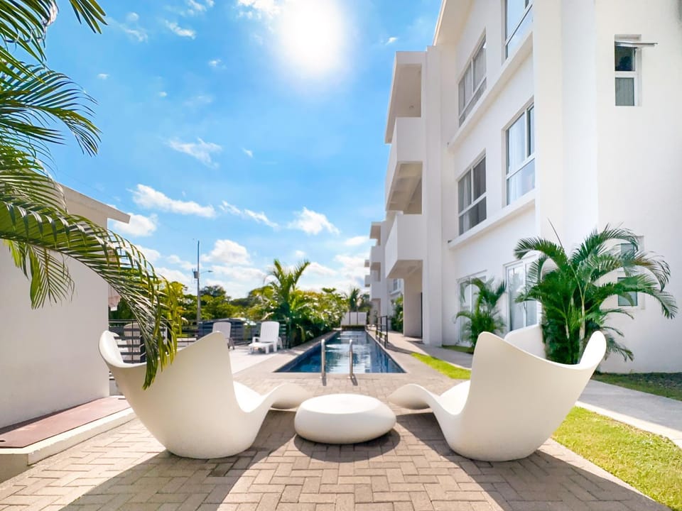 Patio, Garden, Seating area, Swimming pool