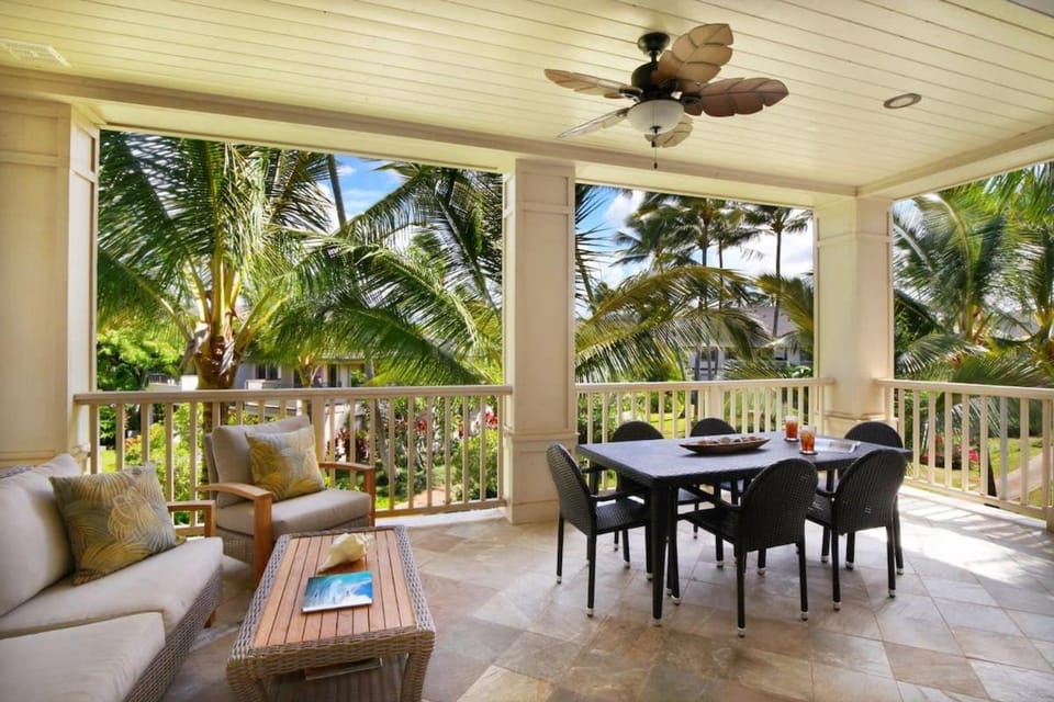 D211 Second Floor 3-bedroom Poolside Lanai Villa in Poipu