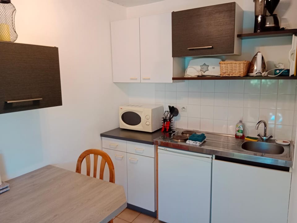 Kitchen or kitchenette, minibar, stove, toaster