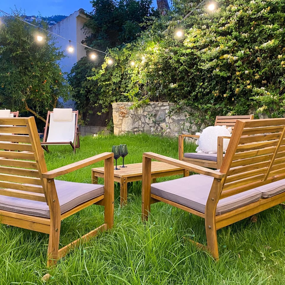 Patio, Spring, Garden, Garden view, sunbed