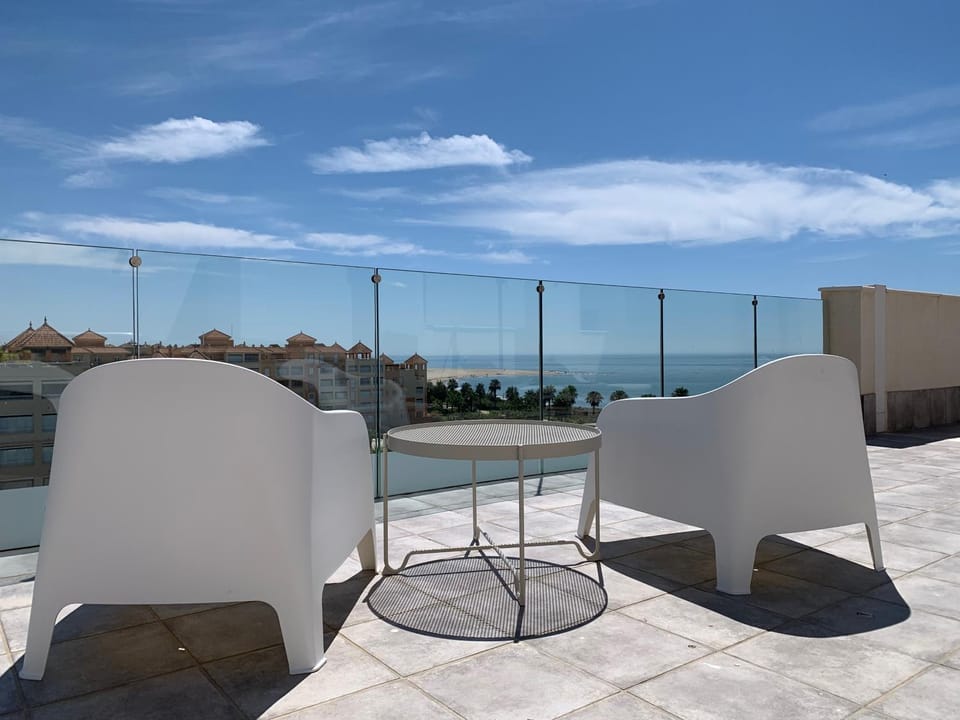 Patio, Day, Natural landscape, View (from property/room), Balcony/Terrace, Sea view