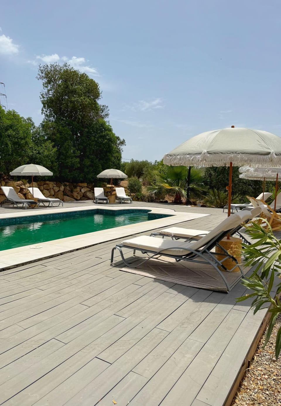 Patio, Day, Swimming pool, sunbed