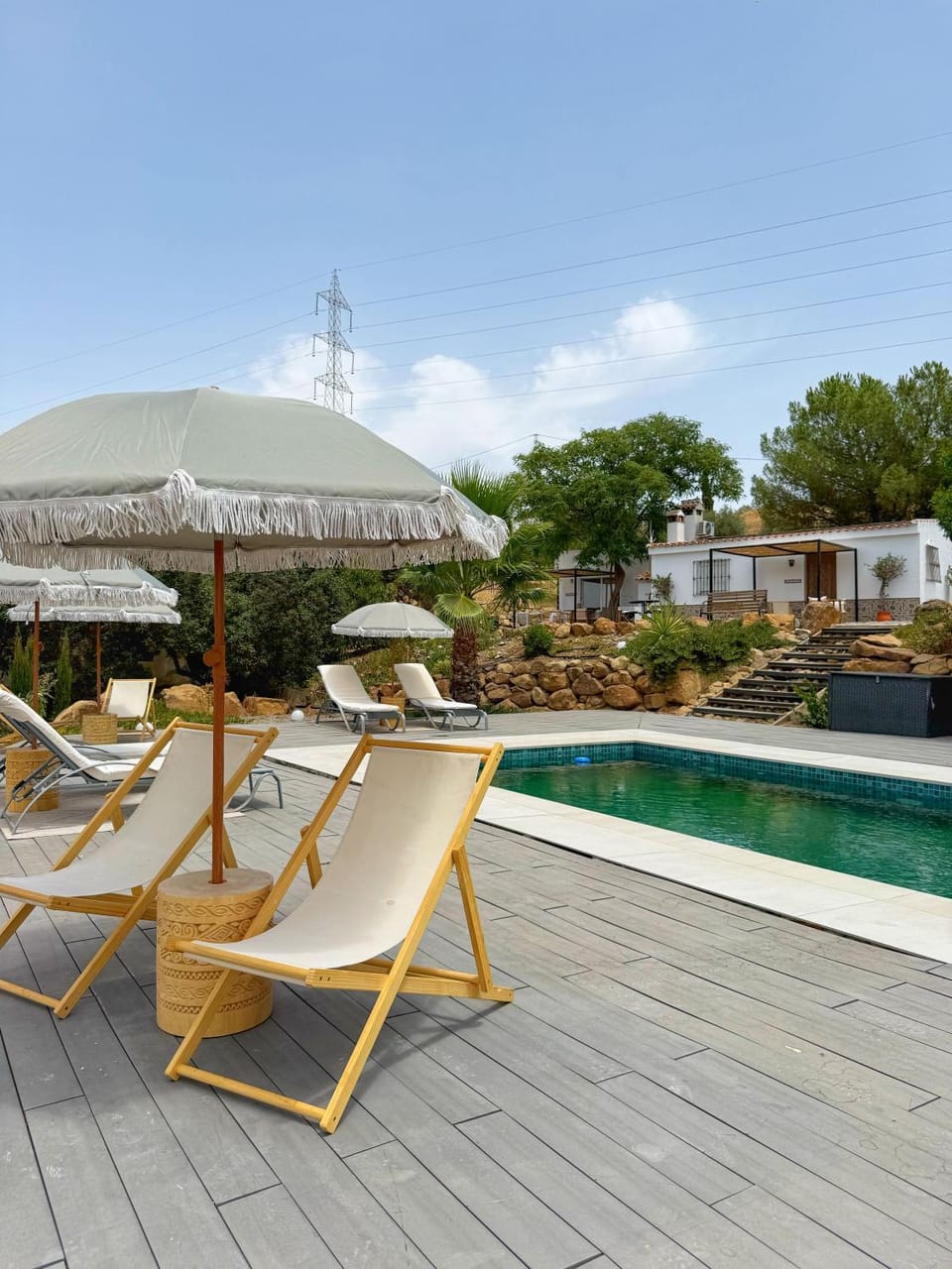 Patio, Day, Pool view, Swimming pool, sunbed