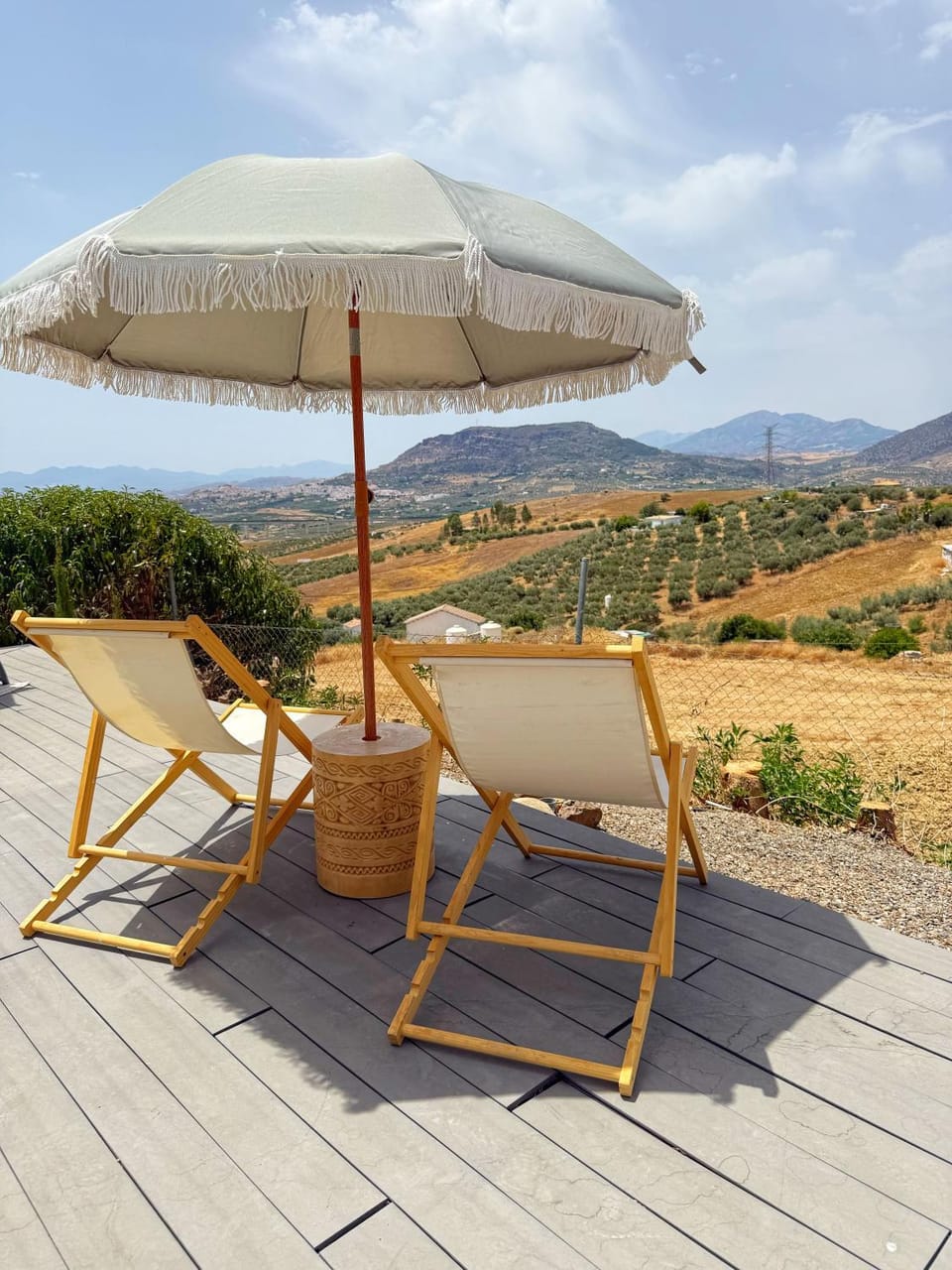 Day, Natural landscape, Mountain view, sunbed