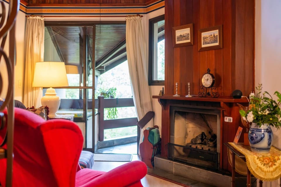 Balcony/Terrace, Living room, fireplace
