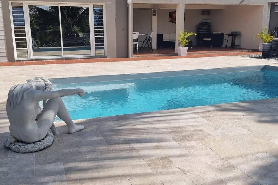 Patio, Day, Pool view, Swimming pool, sunbed