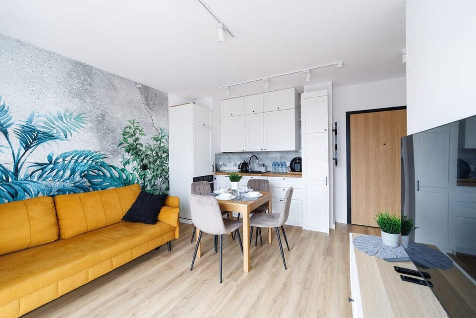 Kitchen or kitchenette, Living room, Dining area