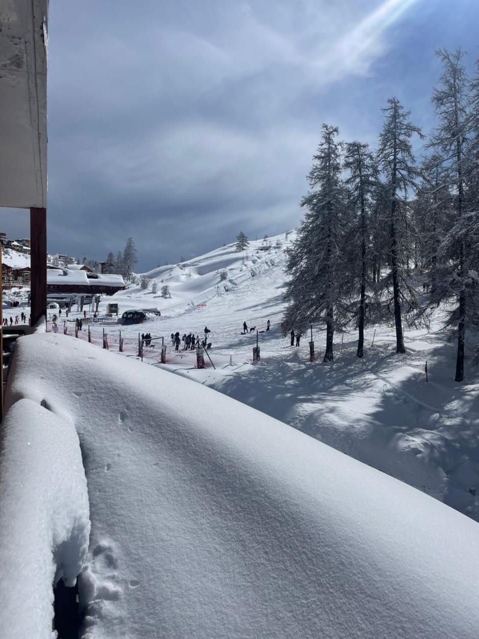 Winter, Skiing, Mountain view
