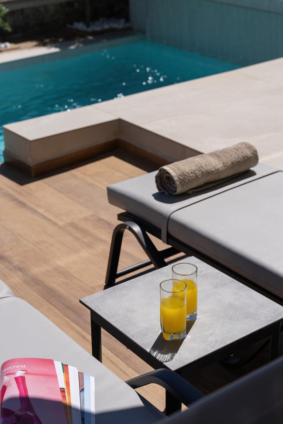 Day, Pool view, sunbed
