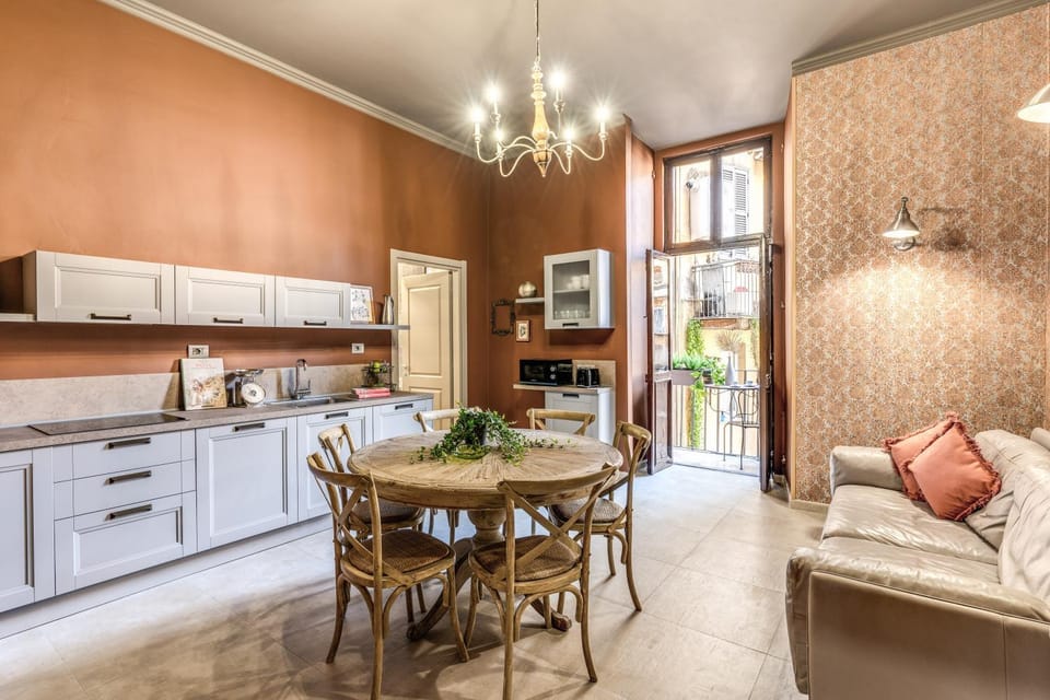 Kitchen or kitchenette, Living room, Dining area