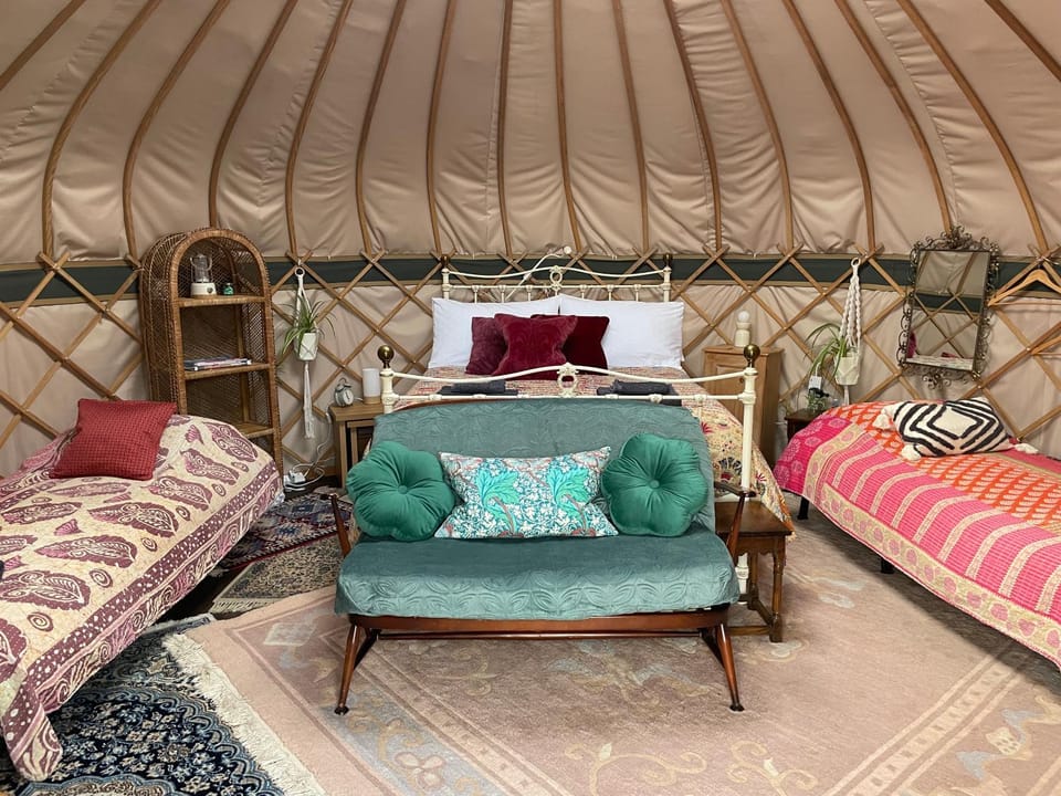 Puckaster Cove Garden Yurt Luxury tent in England