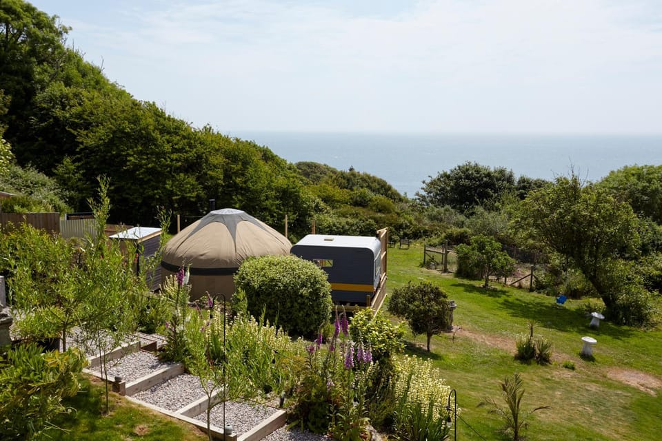 Natural landscape, Garden, Garden view, Sea view