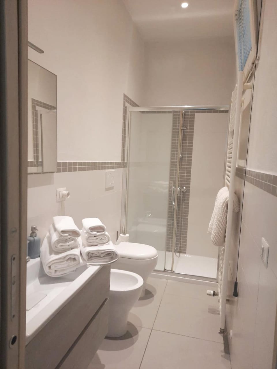 Shower, Toilet, Bathroom, bidet, towels