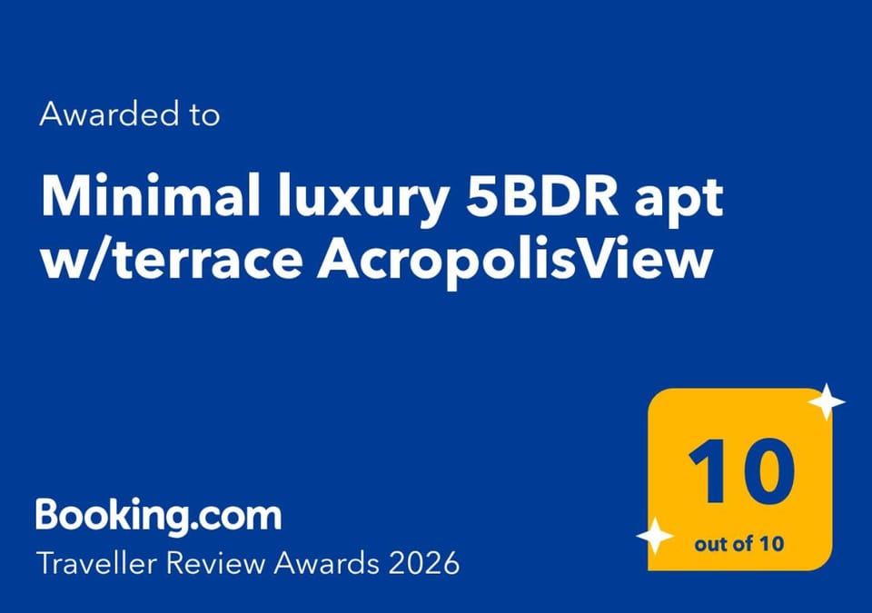 Minimal luxury 5BDR apt w/terrace AcropolisView Apartment in Athens