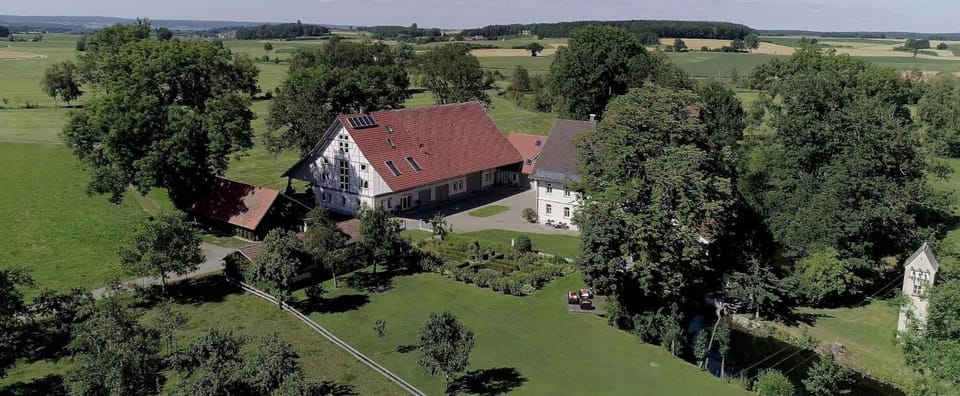 Property building, Natural landscape, Bird's eye view