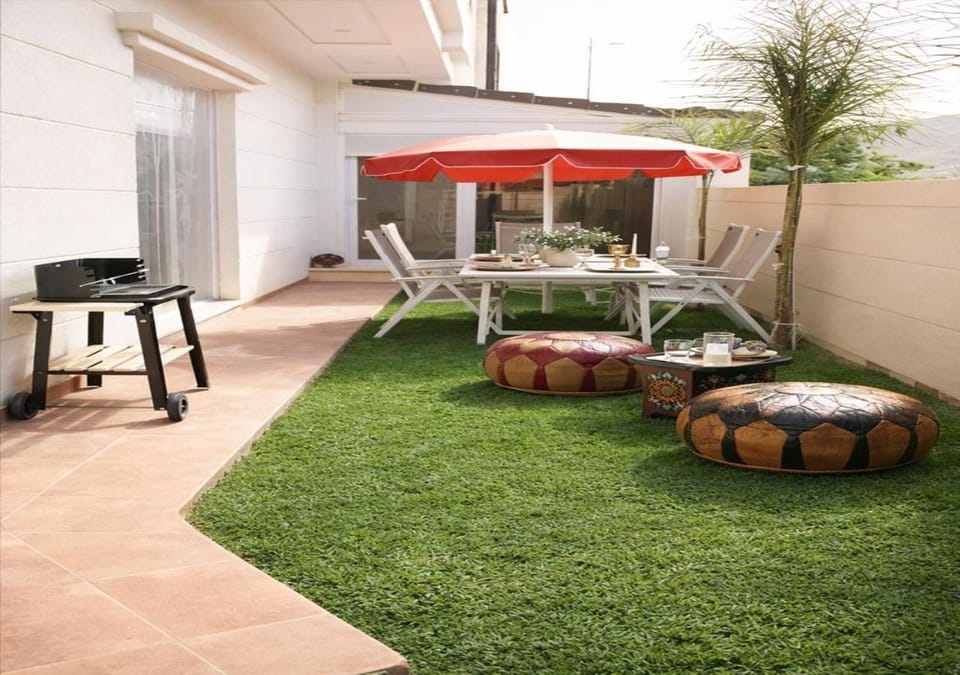 Property building, Patio, Garden, Garden view