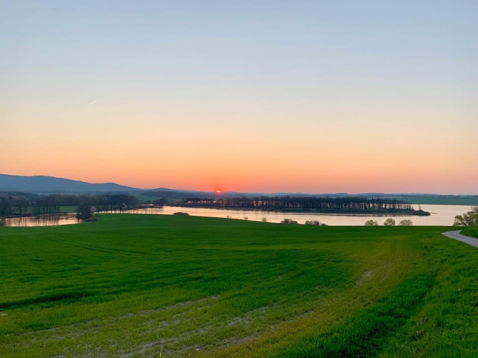 Lake view, Sunset