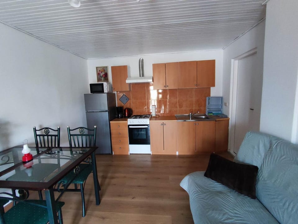 Kitchen or kitchenette, Living room, Seating area, Dining area, minibar, pet friendly, stove