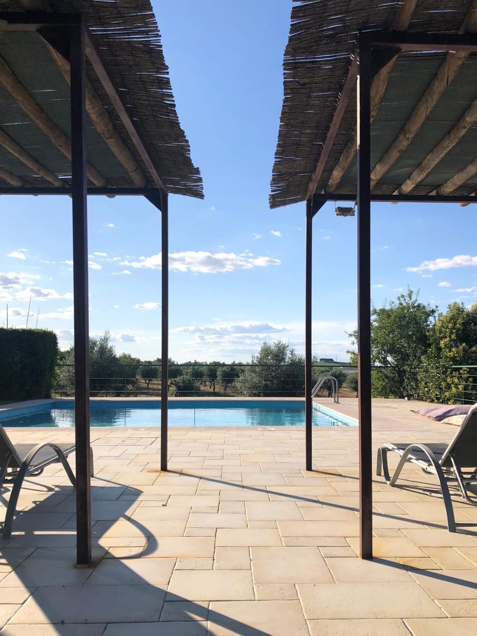 Natural landscape, Pool view, Swimming pool, sunbed