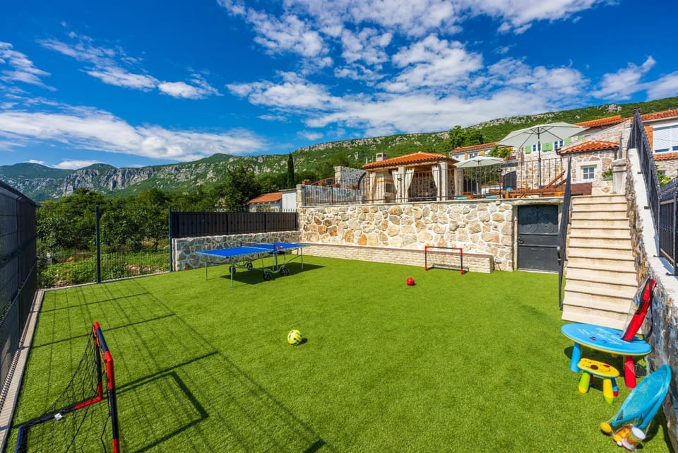 Natural landscape, Children play ground, Garden, Garden view, Mountain view