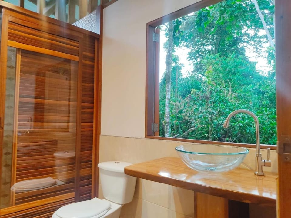 Shower, Natural landscape, Bathroom