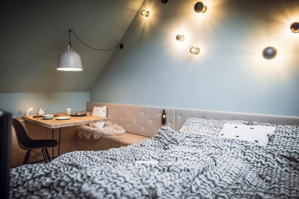 Property building, Living room, Bedroom