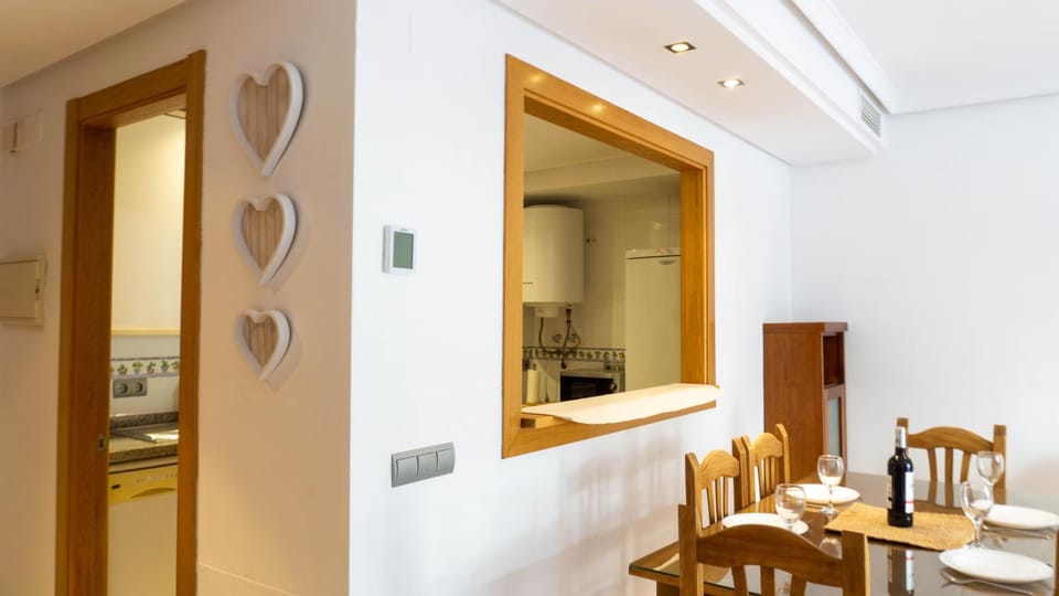 Kitchen or kitchenette, Living room, Dining area