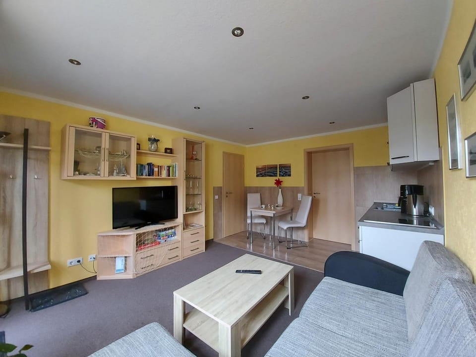 Communal lounge/ TV room, TV and multimedia, Kitchen or kitchenette, Living room, Seating area, Evening entertainment