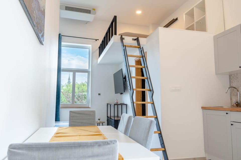 Bed, TV and multimedia, Kitchen or kitchenette, Dining area, Bedroom
