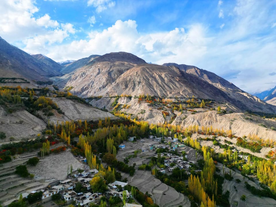 Nearby landmark, Spring, Day, Natural landscape, Bird's eye view, Mountain view