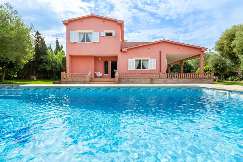 Property building, Living room, Swimming pool