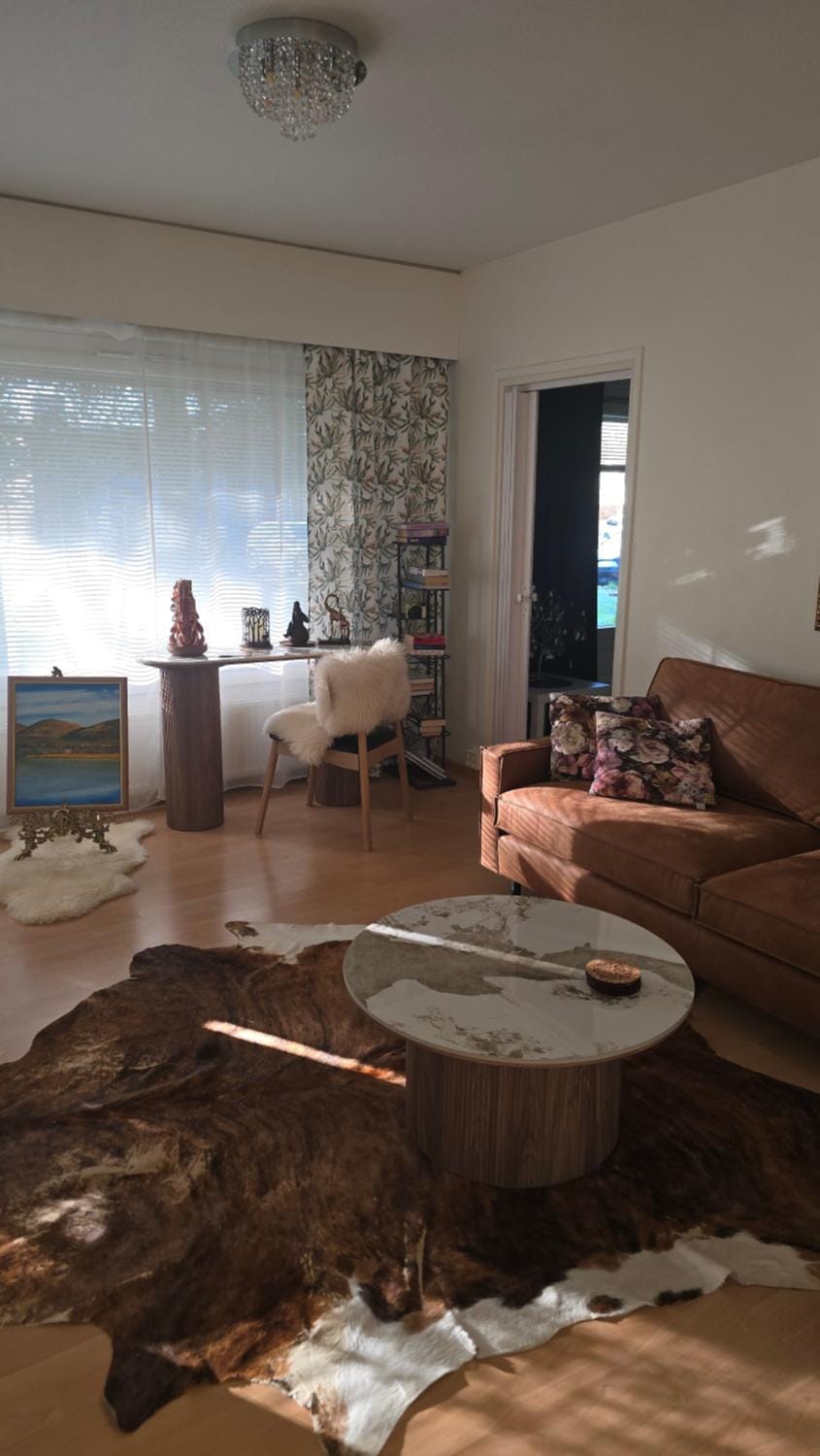 Viihtyisä kaksio ydinkeskustassa maantasossa Apartment in Finland