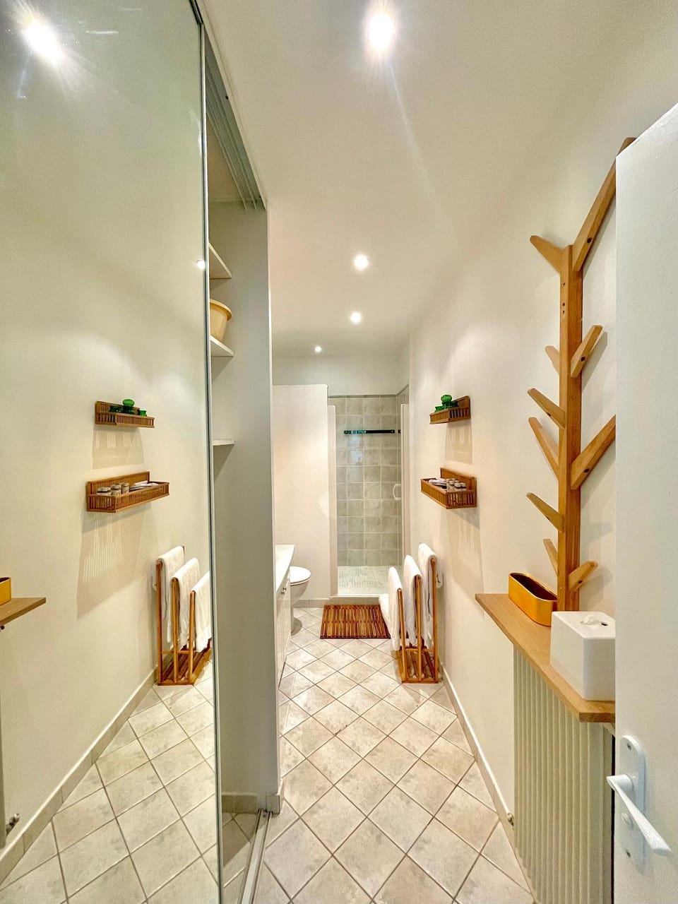Shower, Bathroom, towels