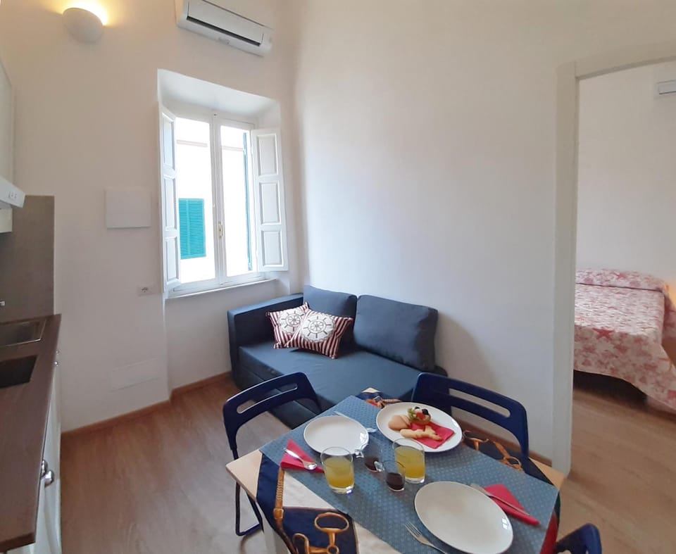 Kitchen or kitchenette, Living room, Dining area, air conditioner