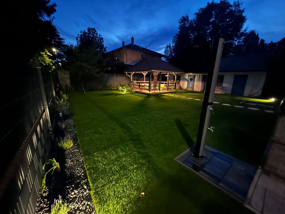 Night, Garden, Garden view
