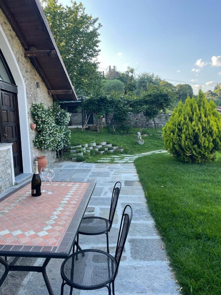 Property building, Dining area, Garden view