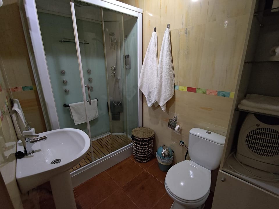 Shower, Toilet, Bathroom, towels