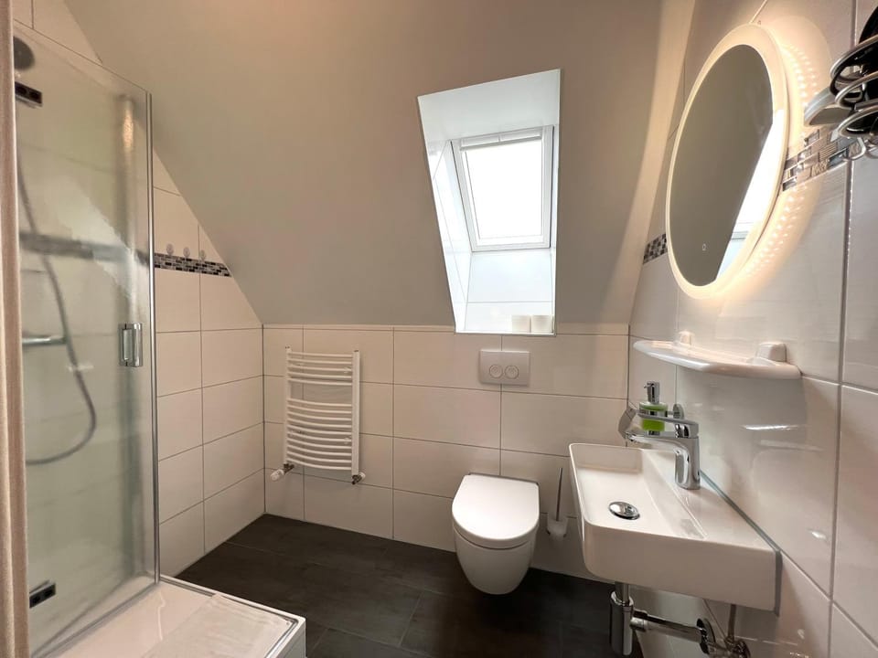 Shower, Toilet, Bathroom, towels