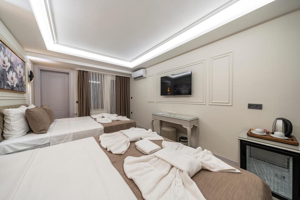Bed, TV and multimedia, Coffee/tea facilities, Bedroom, towels, air conditioner