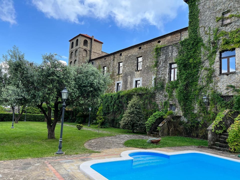 Property building, Day, Garden, Garden view, Pool view, Swimming pool
